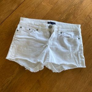 Gap white denim shorts
